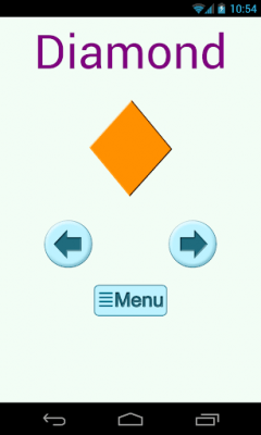 Screenshot of the application learn shapes for kids - #1