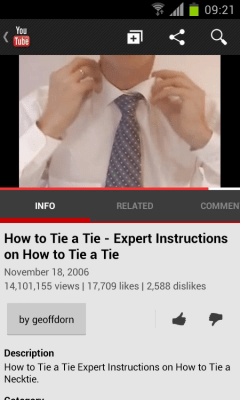 Screenshot of the application how to tie a tie - #1