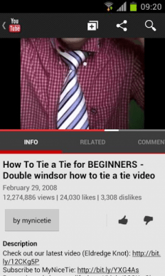Screenshot of the application how to tie a tie - #2