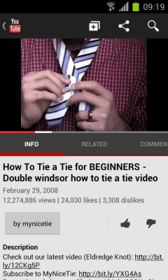 Screenshot of the application how to tie a tie - #5