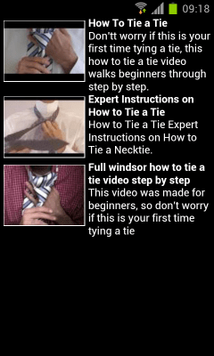 Screenshot of the application how to tie a tie - #6