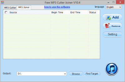 Screenshot of the application Free MP3 Cutter Joiner - #2