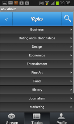 Screenshot of the application Ask A Question - #3
