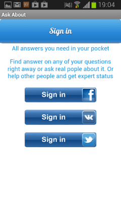 Screenshot of the application Ask A Question - #6