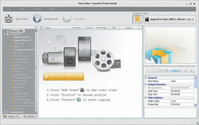 Screenshot of the application Aura Video Converter - #1