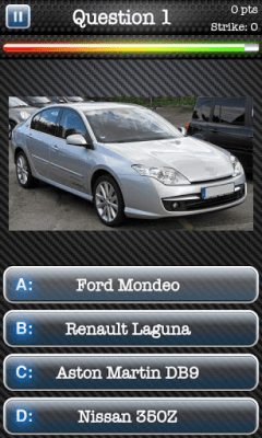 Screenshot of the application Auto Quiz - #2