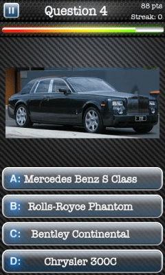 Screenshot of the application Auto Quiz - #4
