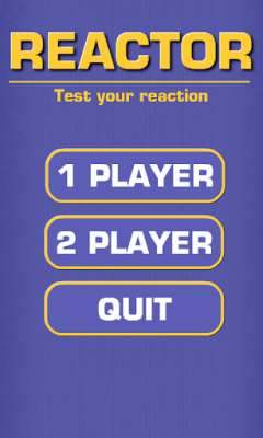 Screenshot of the application Reactor: a game of reaction - #1