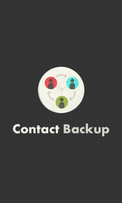 Screenshot of the application Contact Backup - #3