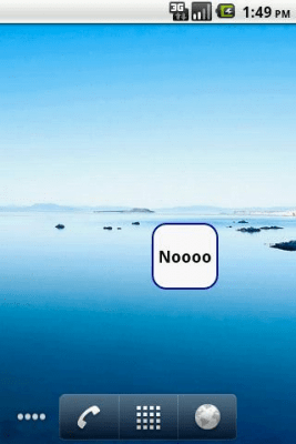 Screenshot of the application Nooooo Widget - #1