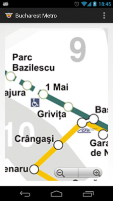 Screenshot of the application Bucharest Metro Map - #1