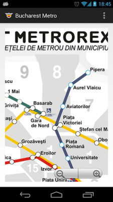 Screenshot of the application Bucharest Metro Map - #2