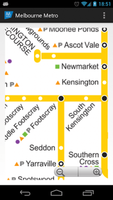 Screenshot of the application Melbourne Metro MAP - #1