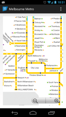Screenshot of the application Melbourne Metro MAP - #2