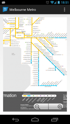 Screenshot of the application Melbourne Metro MAP - #3