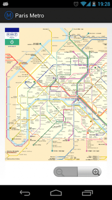 Screenshot of the application Paris Metro MAP - #2