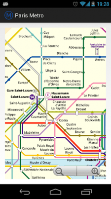 Screenshot of the application Paris Metro MAP - #3