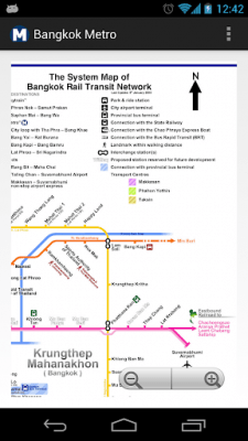 Screenshot of the application Bangkok Metro MAP - #1