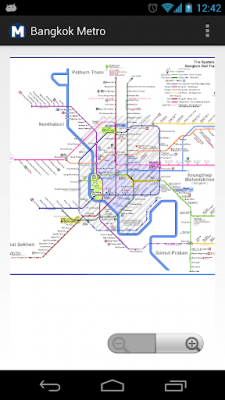 Screenshot of the application Bangkok Metro MAP - #3