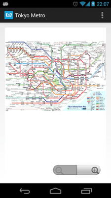 Screenshot of the application Tokyo Metro MAP - #2