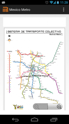 Screenshot of the application Mexico D.F Metro MAP - #1