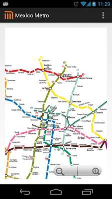 Screenshot of the application Mexico D.F Metro MAP - #3