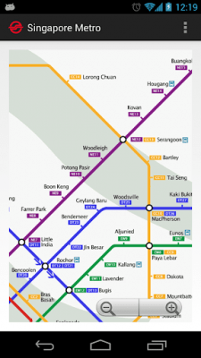 Screenshot of the application Singapore Metro - #1