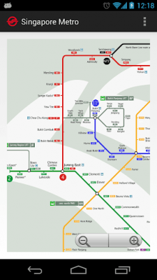 Screenshot of the application Singapore Metro - #2