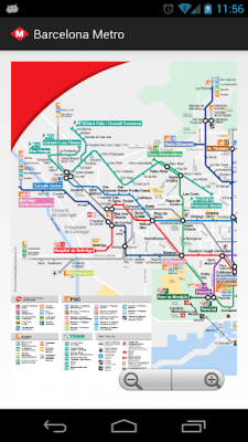 Screenshot of the application BCN Metro MAP - #1