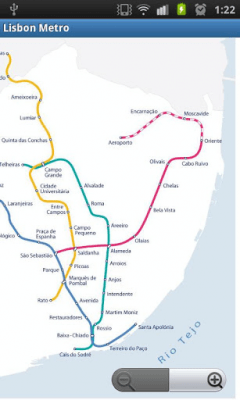 Screenshot of the application Lisbon Metro MAP - #2