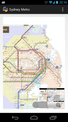 Screenshot of the application Sydney Metro MAP - #1