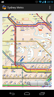 Screenshot of the application Sydney Metro MAP - #2