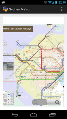 Screenshot of the application Sydney Metro MAP - #4