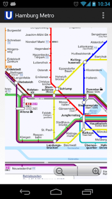 Screenshot of the application Hamburg Metro MAP - #1