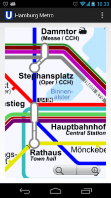 Screenshot of the application Hamburg Metro MAP - #3