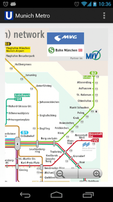 Screenshot of the application Munich Metro MAP - #1