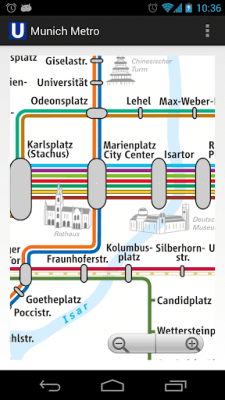 Screenshot of the application Munich Metro MAP - #2