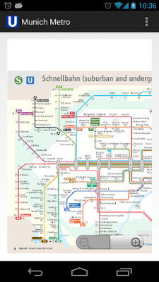 Screenshot of the application Munich Metro MAP - #4