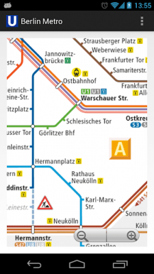 Screenshot of the application Berlin Metro MAP - #1