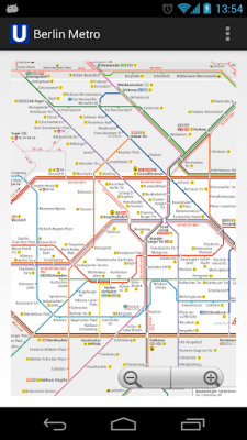 Screenshot of the application Berlin Metro MAP - #2