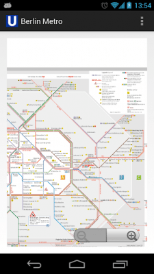 Screenshot of the application Berlin Metro MAP - #3
