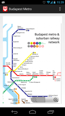 Screenshot of the application Budapest Metro MAP - #2