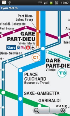 Screenshot of the application Lyon Metro - #1