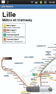 Screenshot of the application Lille Metro - #3