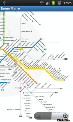 Screenshot of the application Rome Metro - #1