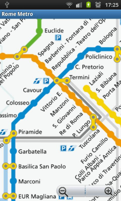 Screenshot of the application Rome Metro - #2