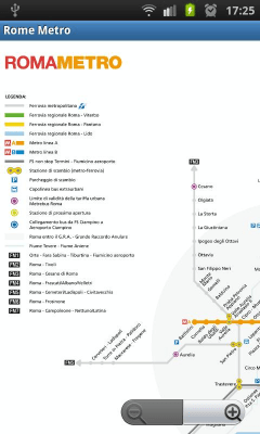 Screenshot of the application Rome Metro - #3