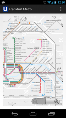 Screenshot of the application Frankfurt Metro MAP - #1