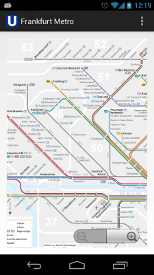 Screenshot of the application Frankfurt Metro MAP - #2