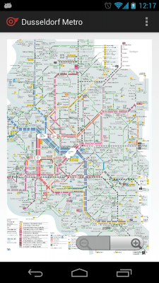 Screenshot of the application Dusseldorf Metro MAP - #1